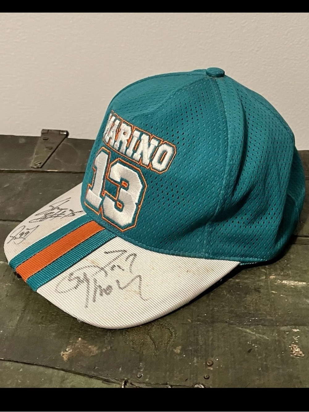 Miami Dolphins Signed Hat Jason Taylor Zach Thomas Sam Madison #25 Autograph NFL